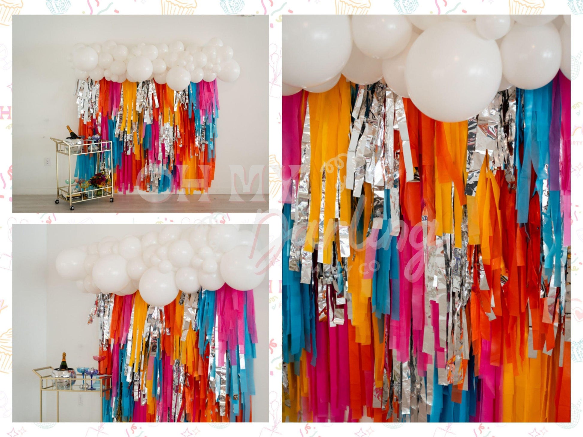 Neon Party Backdrop-Fringe Backdrop-Party Decor-Oh My Darling Party Co-Oh My Darling Party Co-1st birthday decor, baby shower decor, bachelorette, bachelorette backdro, bachelorette party, backdrops for party, balloon garland, balloon garlands, bermuda, best seller, best sellers, birthday decor, birthday party, blue, BLUE BACKDROP, BLUE BACKDROPS, boho nursery, boho party decor, boho tassel garland, bridal shower, candy pink, cinco de mayo, cochella party decor, colorful backdrop, default, disco, fiesta, fr