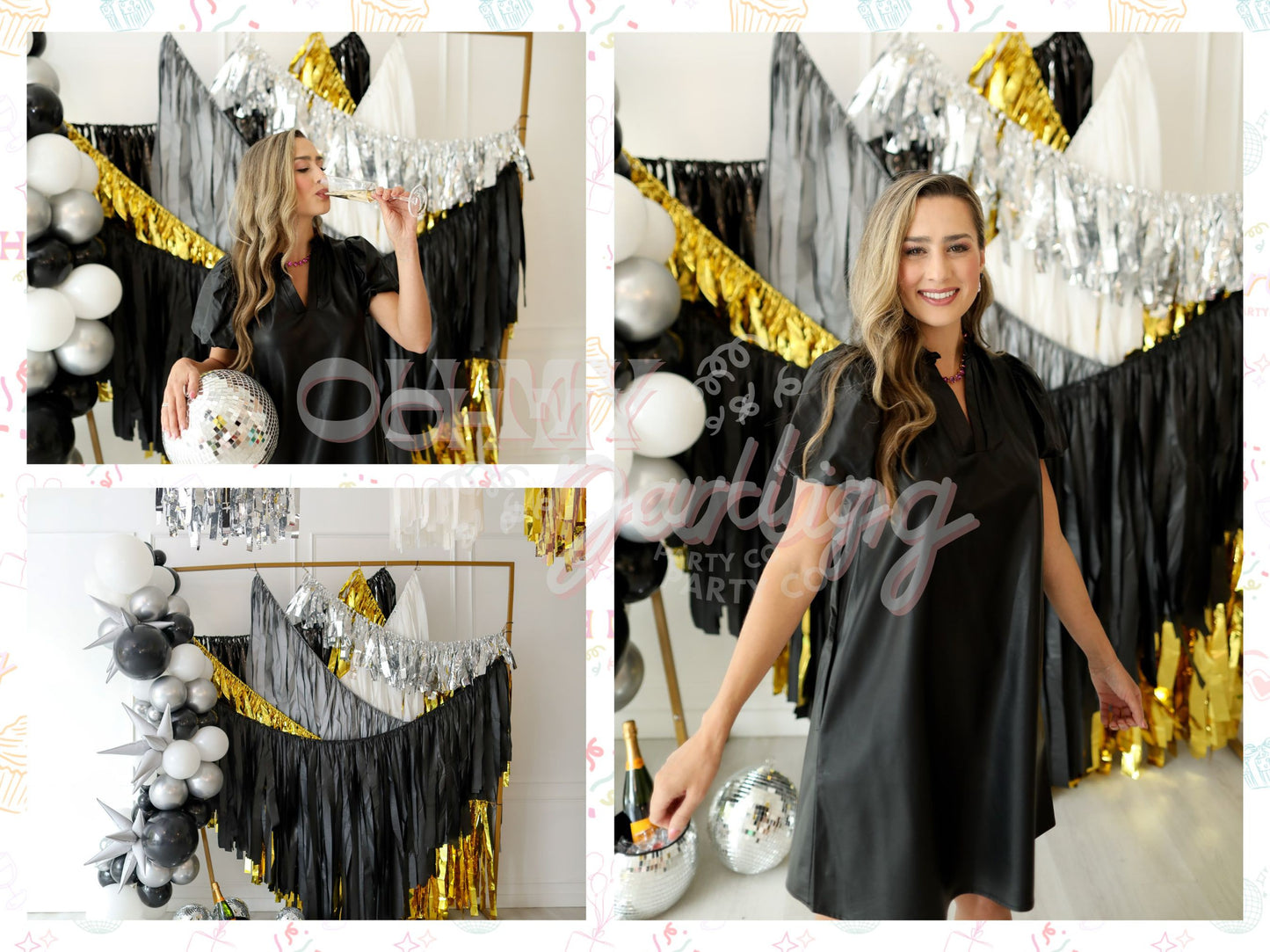 New Years Eve Garland Set-Fringe Backdrop-Party Decor-Oh My Darling Party Co-Oh My Darling Party Co-1st birthday decor, baby shower decor, bachelorette, bachelorette backdro, bachelorette party, backdrops for party, balloon garland, balloon garlands, best sellers, birthday decor, birthday party, black, black and silver party, black and white, black backdrops, boho nursery, boho party decor, boho tassel garland, bridal shower, cochella party decor, colorful backdrop, fiesta, fringe backdrop, fringe garland, 