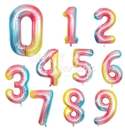 Number Balloons - Pastel-Fringe Backdrop-Party Decor-Oh My Darling Party Co-Oh My Darling Party Co-1st birthday, 1st birthday decor, baby shower decor, bachelorette, bachelorette backdro, bachelorette party, backdrops for party, balloon arch, balloon garland, balloon garlands, balloon kit, balloon swag, balloons, best sellers, big balloons, birthday decor, Birthday Party, boho nursery, boho party, boho party decor, boho rainbow, boho tassel garland, boy party, bridal shower, cochella party decor, colorful, 