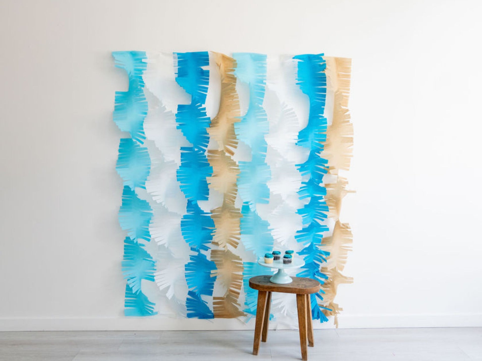 Oh Baby Boy Crepe Paper Bundle-Fringe Backdrop-Party Decor-Oh My Darling Party Co-Oh My Darling Party Co-1st birthday decor, affordable fringe backdrop, baby blue, baby shower, baby shower decor, bachelorette, bachelorette backdro, bachelorette party, backdrops for party, balloon garland, balloon garlands, best sellers, birthday decor, birthday party, blue, blue baby shower, BLUE BACKDROP, BLUE BACKDROPS, blue party, boho nursery, boho party decor, boho tassel garland, boy baby shower, bridal shower, cochel