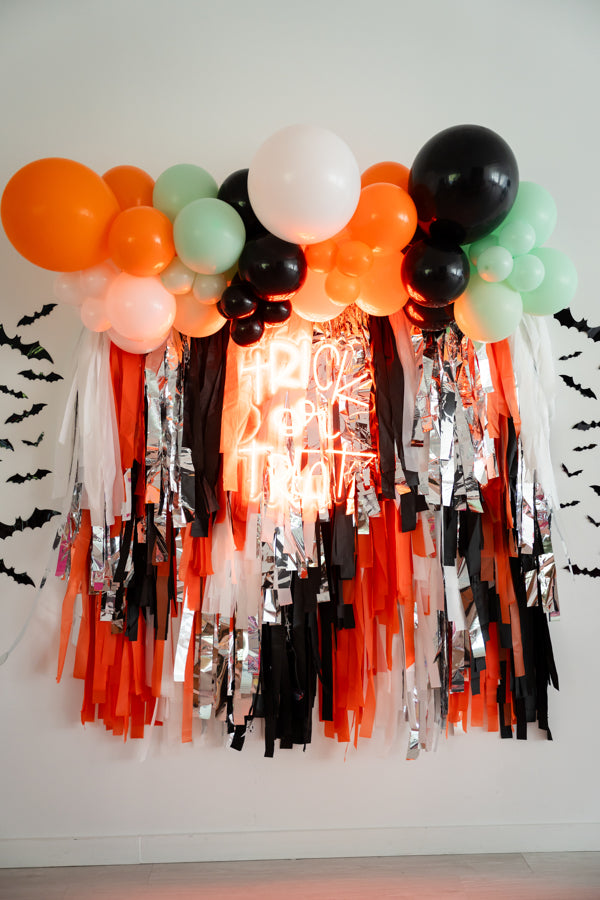 Trick Or Treat Classic Fringe Backdrop-Backdrops-Oh My Darling Party Co