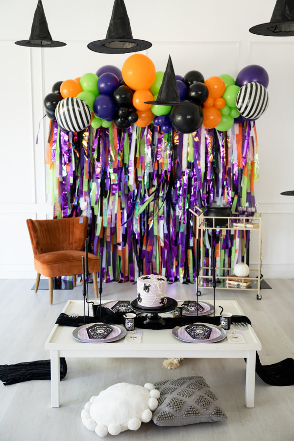 Spooktacular Fringe Backdrop-Backdrops-Oh My Darling Party Co