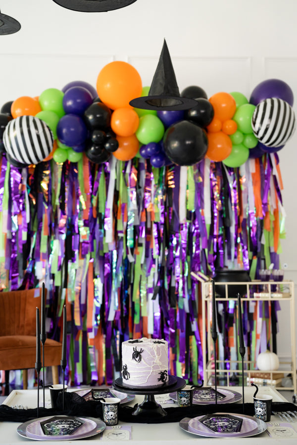 Spooktacular Fringe Backdrop-Backdrops-Oh My Darling Party Co