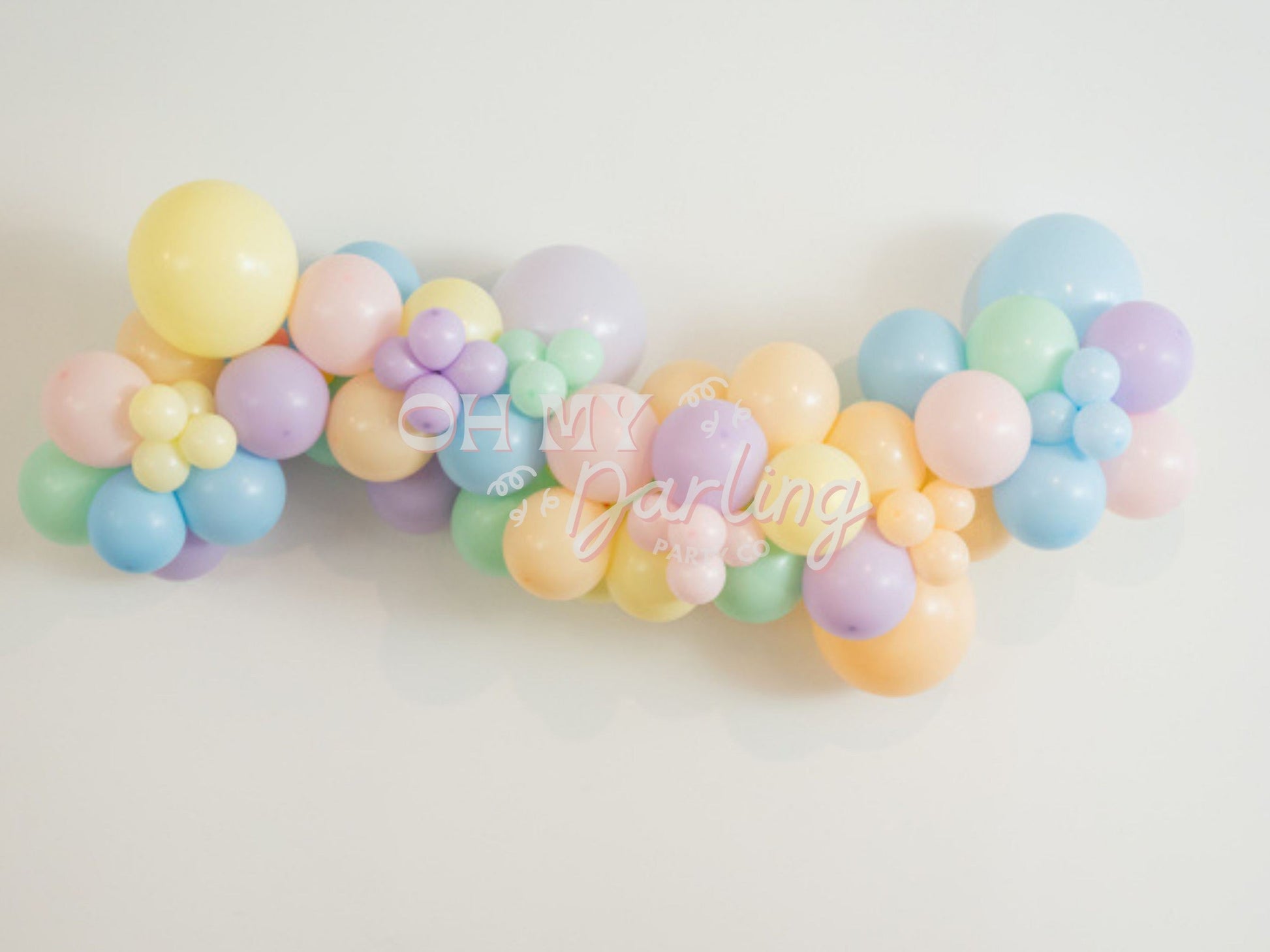 Pastel Balloon Kit-Fringe Backdrop-Party Decor-Balloon Kits-Oh My Darling Party Co-balloons, easter, easter bunny, easter fringe, easter garland, easter party, easter time, happy easter, pastel, pastel birthday, pastel blue, pastel party, pastel rainbow, pastel rainbows, pastels, purple pastel, spring