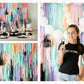 Pastel Halloween Backdrop-Fringe Backdrop-Party Decor-Oh My Darling Party Co-Oh My Darling Party Co-1st birthday decor, baby pink, baby shower decor, bachelorette, bachelorette backdro, bachelorette party, backdrops for party, balloon garland, balloon garlands, best sellers, birthday decor, birthday party, black, black backdrops, blue, BLUE BACKDROP, BLUE BACKDROPS, blush, boho nursery, boho party decor, boho tassel garland, bridal shower, bubblegum, cochella party decor, colorful backdrop, default, fall, f