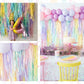 Pastel Unicorn Birthday Party-Fringe Backdrop-Party Decor-Oh My Darling Party Co-Oh My Darling Party Co-1st birthday decor, baby shower decor, bachelorette, bachelorette backdro, bachelorette party, backdrops for party, balloon garland, balloon garlands, be my valentine, best sellers, birthday decor, birthday party, blush, boho nursery, boho party decor, boho tassel garland, bridal shower, buttercup, butterfly, cochella party decor, colorful backdrop, default, easter, fiesta, fringe backdrop, fringe garland