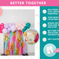 Pop Star Balloon Kit-Fringe Backdrop-Party Decor-Balloon Kits-Oh My Darling Party Co-balloon garlands, balloons, easter, easter fringe, girl party, girls day, Girls Trip, party backdrops, pastel, pink and purple, pop star, spring, teal, trolls, trolls birthday, unicorns, unicorns party