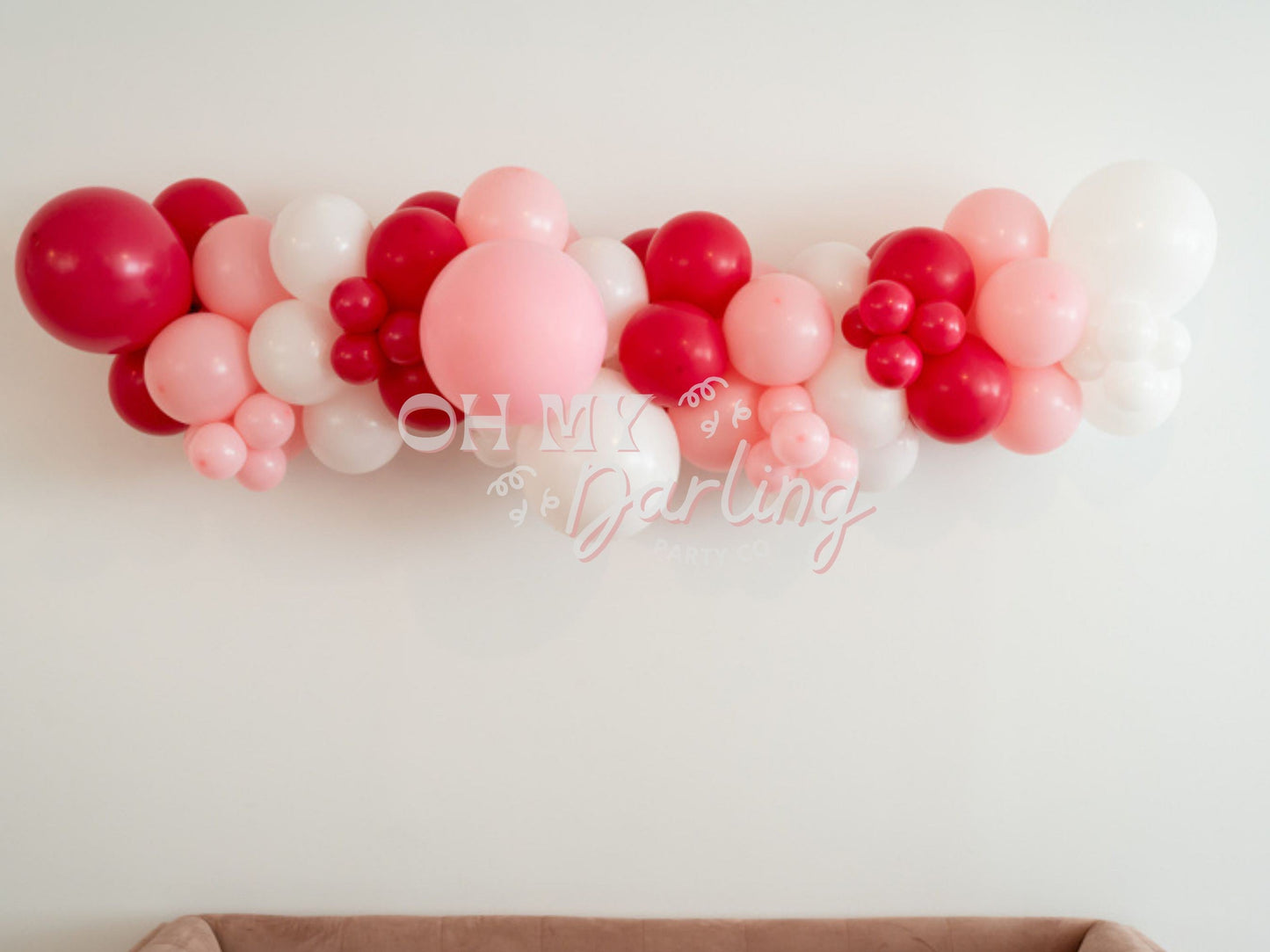 Pretty In Pink Balloon Kit-Fringe Backdrop-Party Decor-Balloon Kits-Oh My Darling Party Co-baby pink, balloons, candy pink, easter, easter fringe, easter party, happy easter, pastel, Pink, pink and purple, pink and white, pink baby shower, pink bachelorette, PINK BACKDROP, pink balloons, pink check, pink new years, pink party, pink purple party, pink shower decor, pinkmas, spring