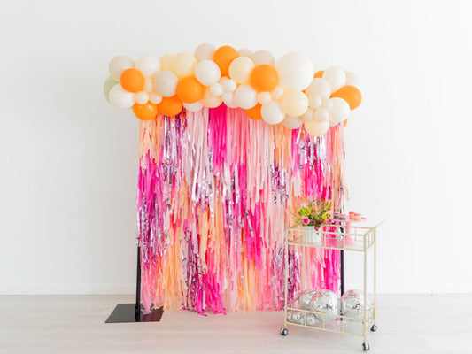 Princess Peach Backdrop-Fringe Backdrop-Party Decor-Oh My Darling Party Co-Oh My Darling Party Co-1st birthday decor, baby pink, baby shower, baby shower decor, bachelorette, bachelorette backdro, bachelorette party, backdrops for party, balloon garland, balloon garlands, barbie, best sellers, birthday decor, birthday party, blush, boho nursery, boho party decor, boho tassel garland, bridal shower, bubblegum, candy pink, cochella party decor, colorful backdrop, dance, default, easter, fiesta, florals, fring