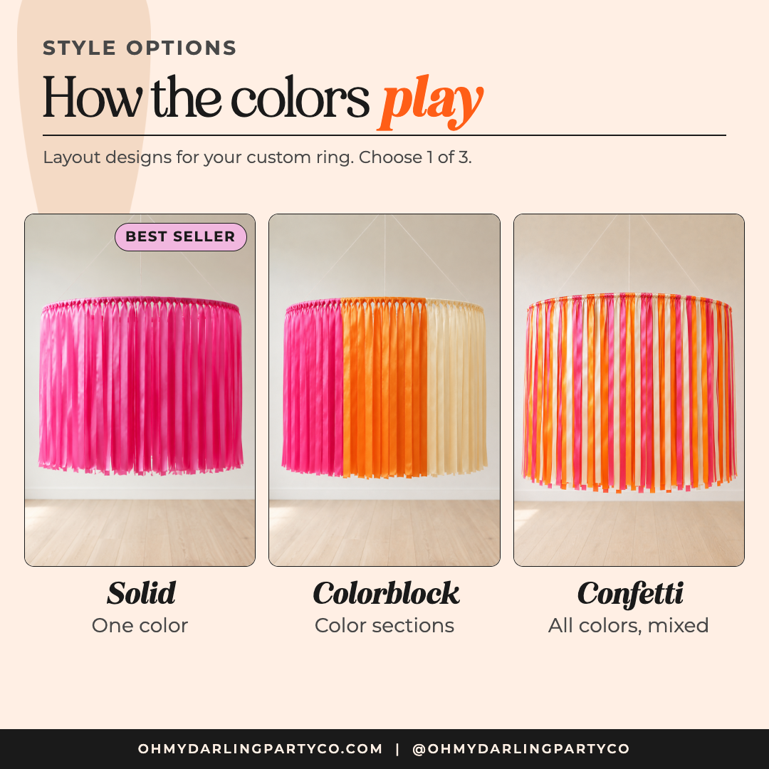 Satin Ribbon Ring style options