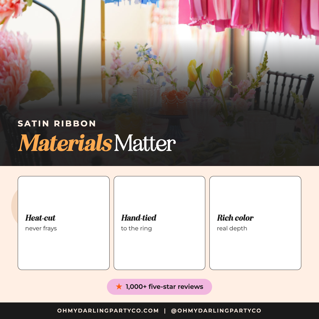 Satin Ribbon Ring materials matter
