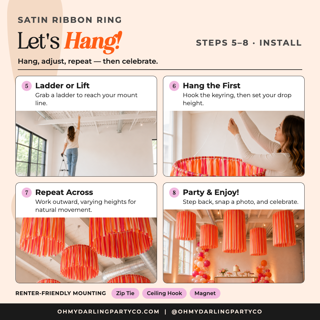 Satin Ribbon Ring let's hang 2