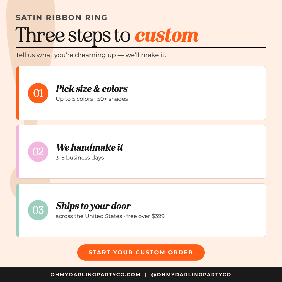 Satin Ribbon Ring how to order