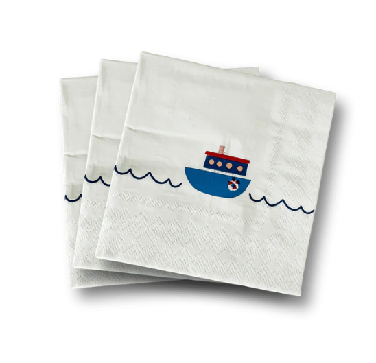 Boat Napkins Small-Oh My Darling Party Co-Fringe Backdrop, Streamer Backdrop, Fringe perfect for events & parties!