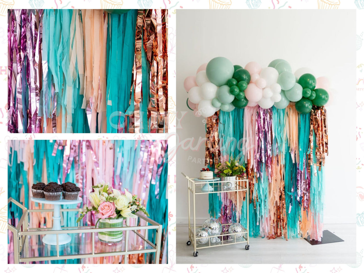 Seaside Fringe Backdrop-Fringe Backdrop-Party Decor-Oh My Darling Party Co-Oh My Darling Party Co-1st birthday decor, art class, baby, baby shower, baby shower decor, bachelorette, bachelorette backdro, bachelorette party, backdrops for party, balloon garland, balloon garlands, beach, Beach House, best sellers, Birthday, birthday decor, birthday decorations, birthday party, blue and peach, boho bachelorette, boho nursery, boho party decor, boho tassel garland, bridal shower, cinderella, cochella party decor