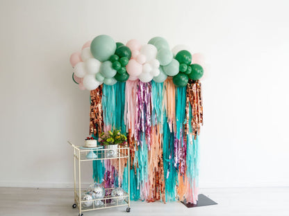 Seaside Fringe Backdrop-Fringe Backdrop-Party Decor-Oh My Darling Party Co-Oh My Darling Party Co-1st birthday decor, art class, baby, baby shower, baby shower decor, bachelorette, bachelorette backdro, bachelorette party, backdrops for party, balloon garland, balloon garlands, beach, Beach House, best sellers, Birthday, birthday decor, birthday decorations, birthday party, blue and peach, boho bachelorette, boho nursery, boho party decor, boho tassel garland, bridal shower, cinderella, cochella party decor