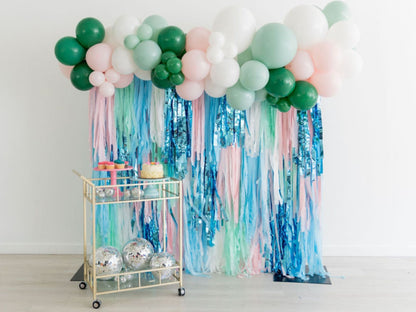 Sleigh My Name Backdrop-Fringe Backdrop-Party Decor-Oh My Darling Party Co-Oh My Darling Party Co-baby pink, backdrops for party, balloon garlands, birthday party, blue, blue and white, BLUE BACKDROP, BLUE BACKDROPS, christmas, christmas 22, Christmas Decor, christmas decoration, christmas eve, Christmas Party, christmas party idea, Default, fringe garland, Fringe Streamers, hanukkah, happy holidays, Holiday, holiday party, light blue, merry christmas, metallic blue, OMDPC, party backdrops, pastel, pastel b