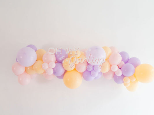 Splish Splash Balloon Kit-Fringe Backdrop-Party Decor-Balloon Kits-Oh My Darling Party Co-balloons, easter, easter fringe, easter party, girl party, happy easter, mermaid, mermaid party, mermaids, party backdrops, pastel, peach, peachy, PINK BACKDROP, spring