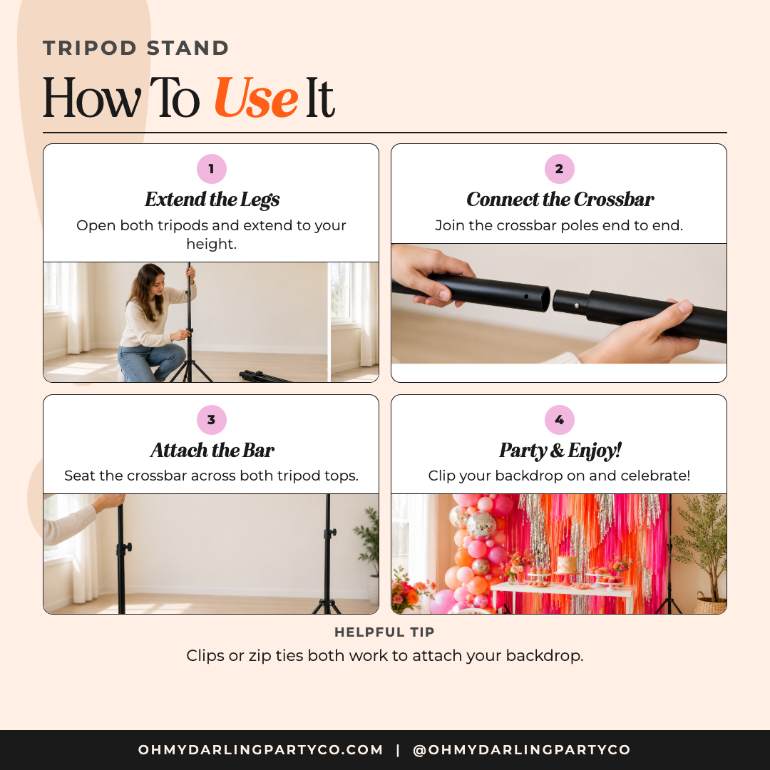How to use your Tripod Stand