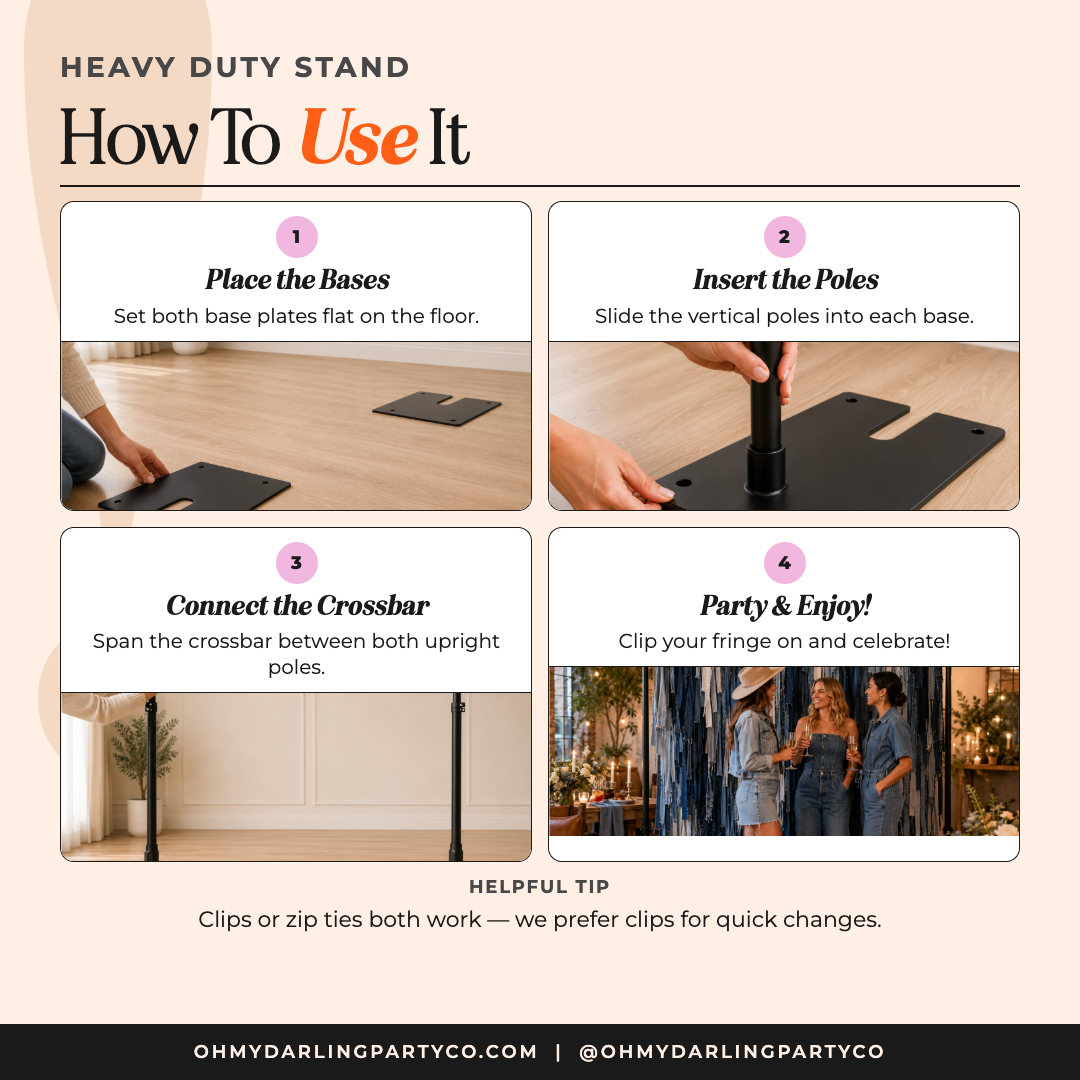 How to use your Heavy Duty Stand