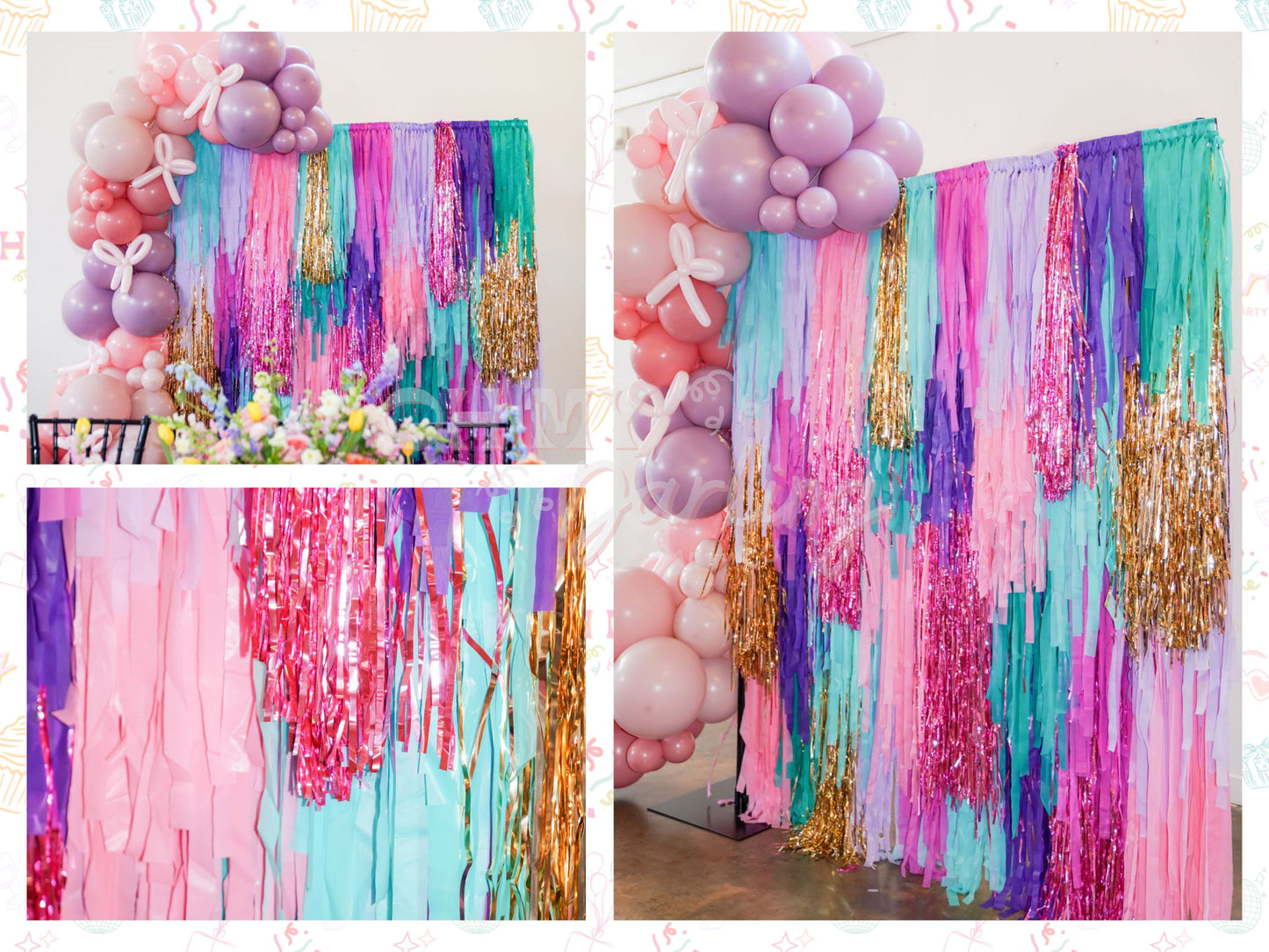 Stardust Backdrop-Fringe Backdrop-Party Decor-Oh My Darling Party Co-Oh My Darling Party Co-1st birthday decor, baby shower decor, bachelorette, bachelorette backdro, bachelorette party, backdrops for party, balloon garland, balloon garlands, bermuda, best sellers, birthday decor, birthday girl, birthday party, blush, boho nursery, boho party decor, boho tassel garland, bows, boy party, bridal shower, bubblegum, candy pink, cinco de mayo, cochella party decor, colorful, colorful backdrop, Colorful Balloons,