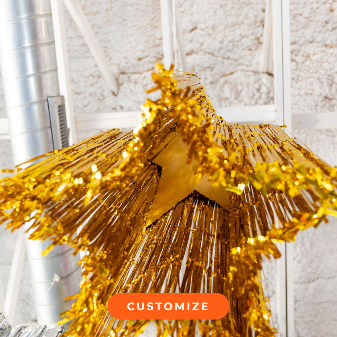 Custom Stellar Tinsel Star - À la Carte by Oh My Darling Party Co