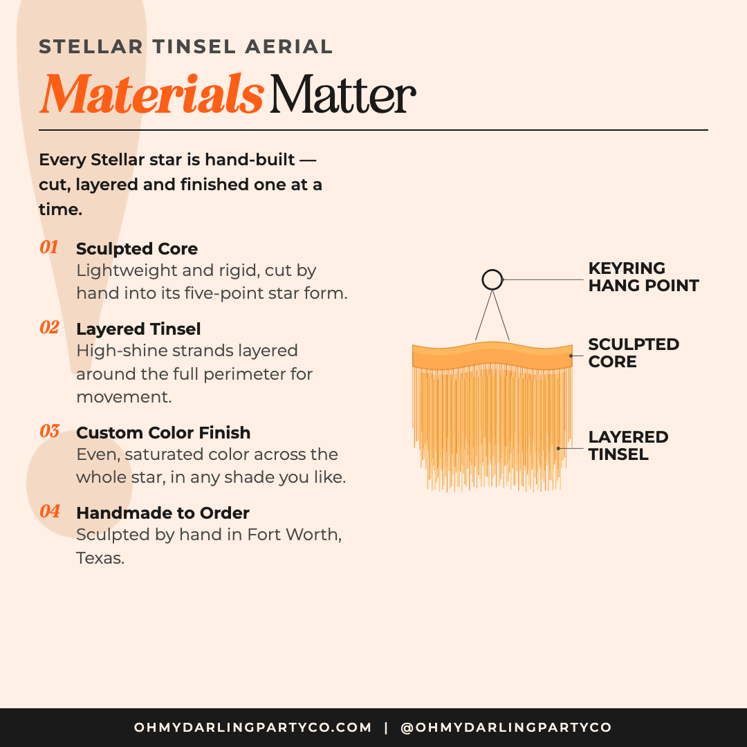 Stellar Tinsel Star materials