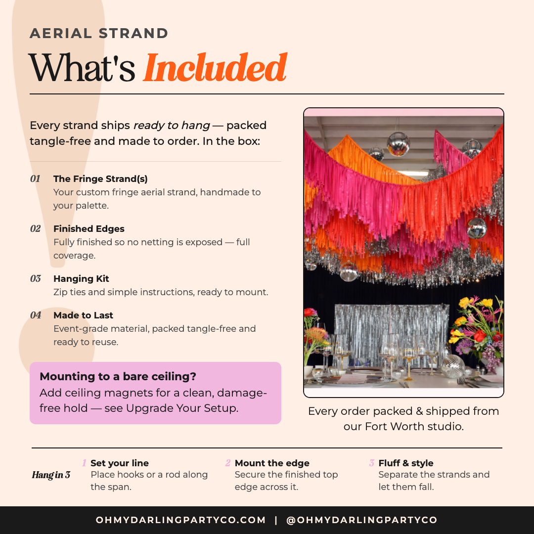 What's included with your aerial strand