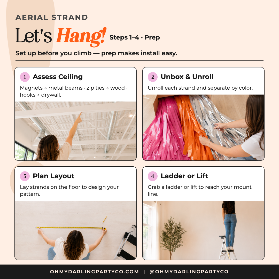 How to hang your aerial strand