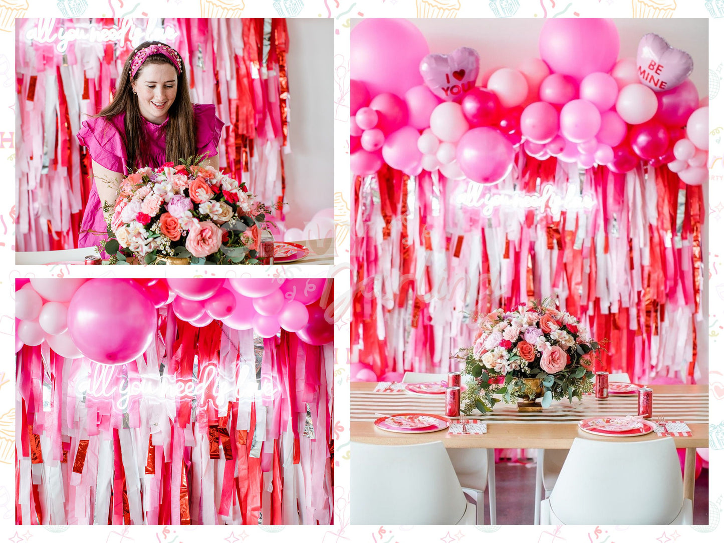 Sweetheart Backdrop-Fringe Backdrop-Party Decor-Oh My Darling Party Co-Oh My Darling Party Co-baby pink, bachelorette, bachelorette party, backdrops for party, balloon garlands, barbie, be my valentine, blush, bubblegum, candy pink, cream, dance, florals, fringe garland, Fringe Streamers, girl party, metalic silver, metallic red, OMDPC, party backdrops, Pink, pink baby shower, pink bachelorette, PINK BACKDROP, pink halloween, pink party, princess, red, RED BACKDROP, SILVER BACKDROP, spring, standard, tassel