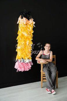 Tall Pencil Backdrop - DIY KIT ONLY-Fringe Backdrop-Party Decor-Oh My Darling Party Co-Oh My Darling Party Co-August, baby pink, back to school, backdrops for party, balloon garlands, Black, Bubblegum, buttercup, fall, first day of school, fringe garland, Fringe Streamers, Goldenrod, Kids Birthday, Kids Party, Matte Silver, OMDPC, party backdrops, party decor, party supplies, Peach, pencil, Pink, premium, school, school party, school spirit, shape, shapes, tassels, WHITE BACKDROP, yellow, YELLOW BACKDROP