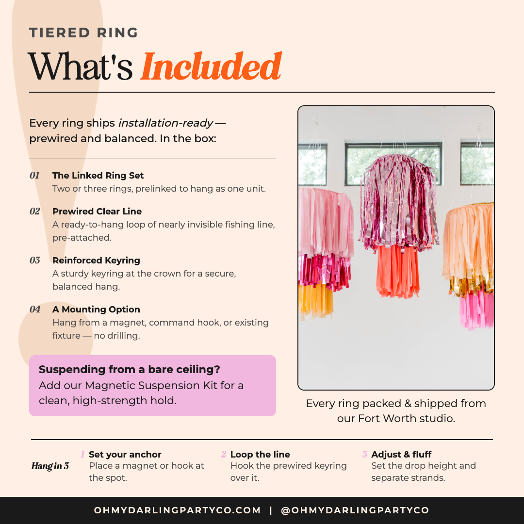 What's included with your Tiered Ring