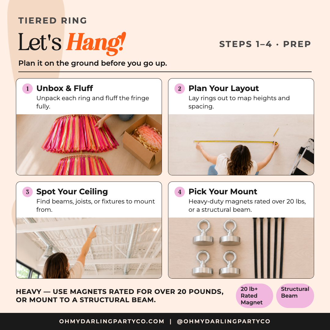 How to hang your Tiered Ring