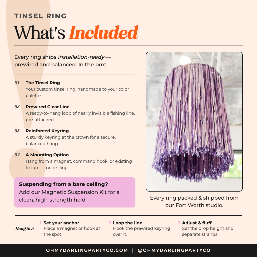 Tinsel Ring what's included