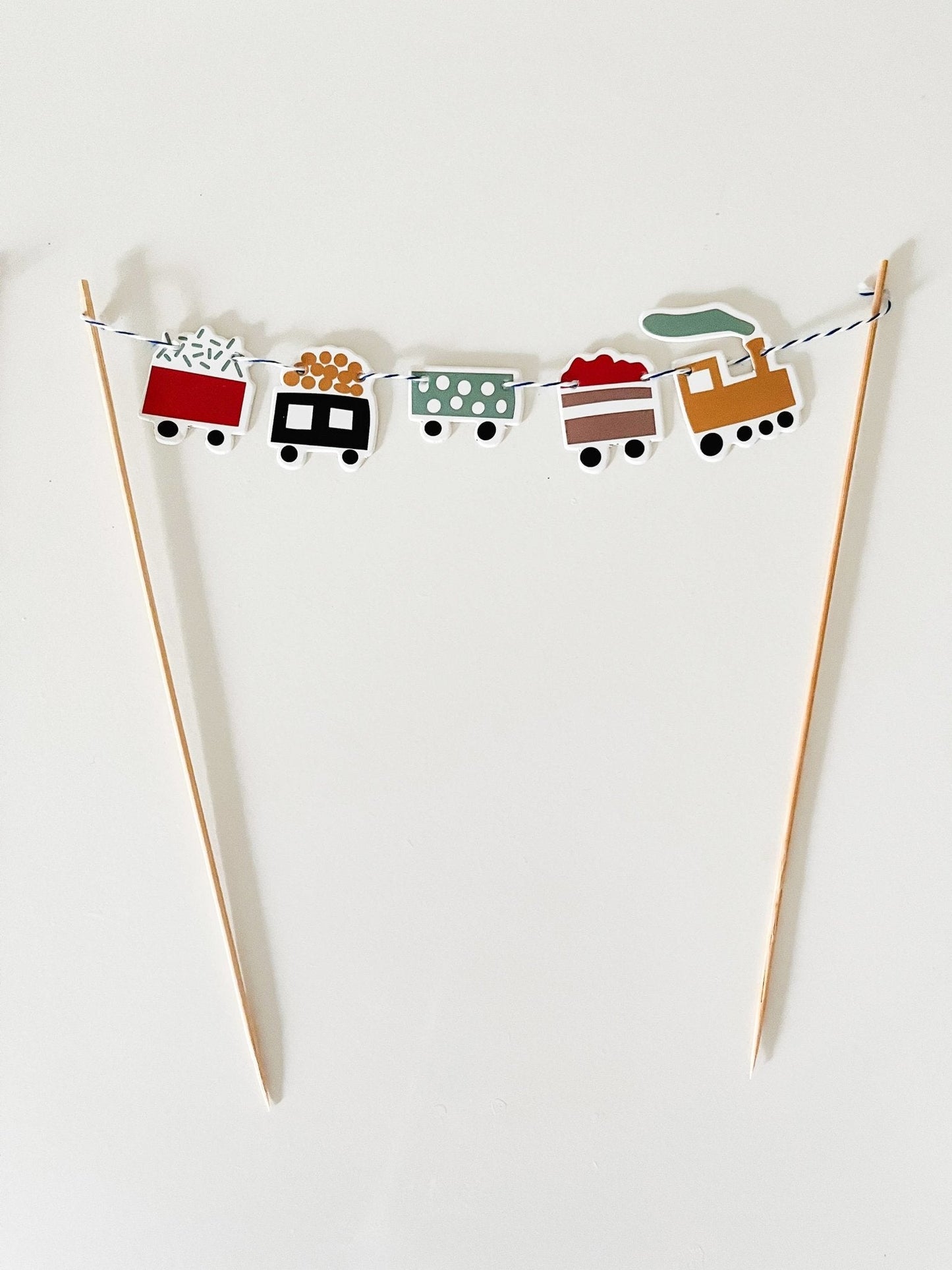 Train Cake Banner-Fringe Backdrop-Party Decor-Josi James-Oh My Darling Party Co-banner, banners, Birthday Party, boy party, cake topper, party supplies, train, trains