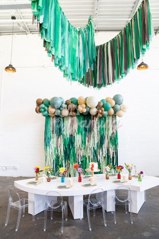 Trash Bash Backdrop-Fringe Backdrop-Party Decor-Oh My Darling Party Co-Oh My Darling Party Co-backdrops for party, balloon garlands, Birthday, birthday boy, birthday decorations, boy, boy baby shower, boy birthday, boy party, boy shower, boys, boys birthday, first birthday, fringe garland, Fringe Streamers, garbage truck, green, GREEN BACKDROP, GREEN BACKDROPS, happy birthday, happy birthday collection, hunter green, kelly green, Kids Birthday, Kids Party, OMDPC, party backdrops, premium, tan, tassels, tras