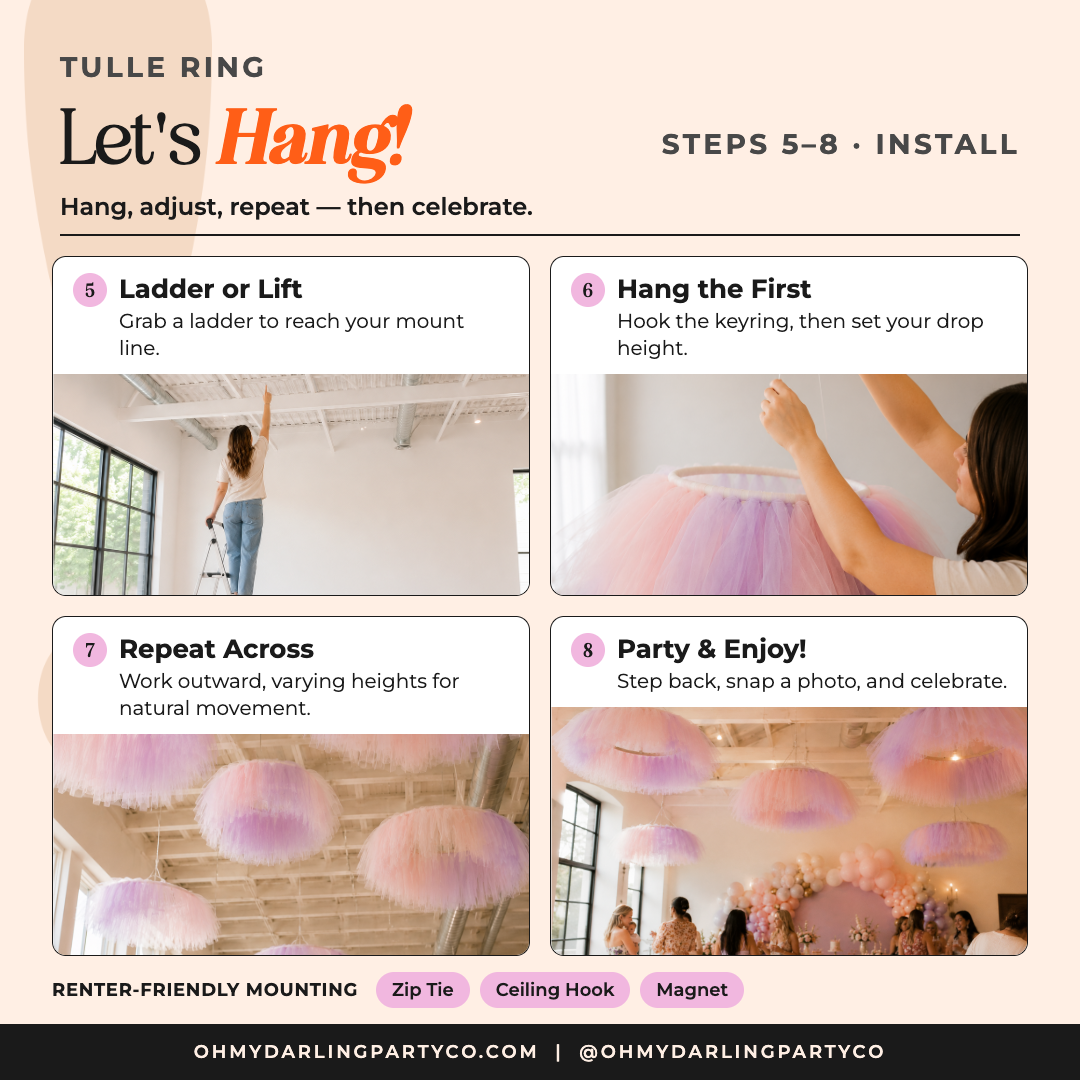 Tulle Ring let's hang 2