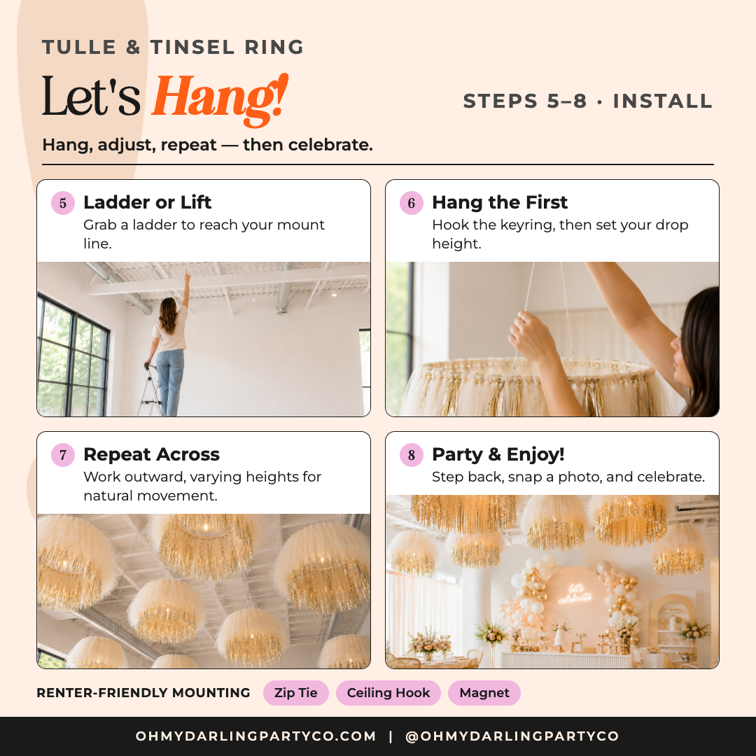 Tulle & Tinsel Ring let's hang 2