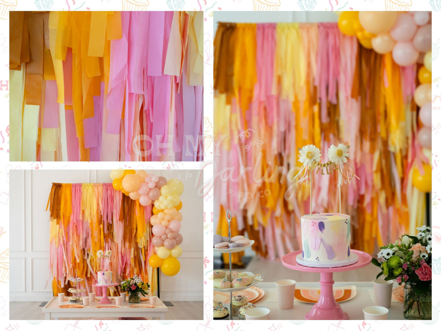 Two Groovy Backdrop-Fringe Backdrop-Party Decor-Oh My Darling Party Co-Oh My Darling Party Co-1st birthday decor, baby pink, baby shower decor, bachelorette, bachelorette backdro, bachelorette party, backdrops for party, balloon garland, balloon garlands, best sellers, birthday decor, birthday party, blush, boho, boho bachelorette, boho nursery, boho party, boho party decor, boho tassel garland, bridal shower, BROWN BACKDROP, buttercup, caramel, cochella party decor, colorful backdrop, fiesta, fringe backdr