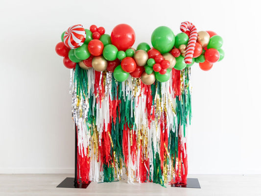 Under The Mistletoe Backdrop-Fringe Backdrop-Party Decor-Oh My Darling Party Co-Oh My Darling Party Co-backdrops for party, balloon garlands, christmas, christmas 22, Christmas Decor, christmas decoration, christmas eve, Christmas Party, christmas party decor, christmas party idea, default, fringe garland, Fringe Streamers, gold, GOLD BACKDROP, green, green and red, GREEN BACKDROP, GREEN BACKDROPS, happy holidays, Holiday, holiday games, holiday party, hunter green, I'm Full Of Holiday Spirit, kelly green, 