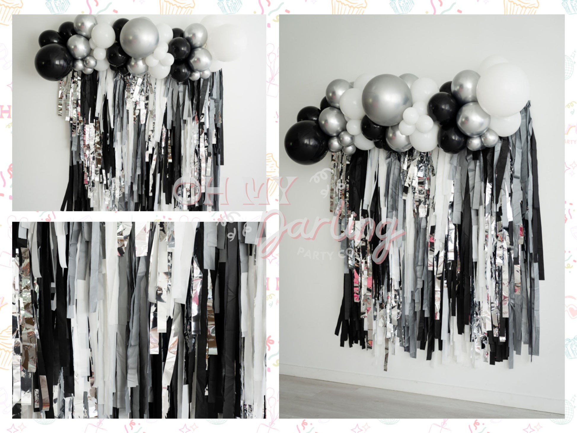 Viva Las Vegas Fringe Backdrop-Fringe Backdrop-Party Decor-Oh My Darling Party Co-Oh My Darling Party Co-1st birthday decor, baby shower decor, bachelorette, bachelorette backdro, bachelorette party, backdrops for party, balloon garland, balloon garlands, best sellers, birthday decor, birthday party, black, black and silver party, black and white, black backdrops, boho nursery, boho party decor, boho tassel garland, boy party, bridal shower, cars, casino night, cochella party decor, colorful backdrop, defau