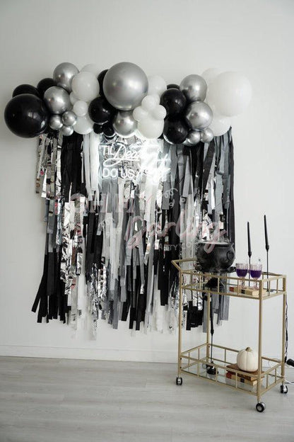 Viva Las Vegas Fringe Backdrop-Fringe Backdrop-Party Decor-Oh My Darling Party Co-Oh My Darling Party Co-1st birthday decor, baby shower decor, bachelorette, bachelorette backdro, bachelorette party, backdrops for party, balloon garland, balloon garlands, best sellers, birthday decor, birthday party, black, black and silver party, black and white, black backdrops, boho nursery, boho party decor, boho tassel garland, boy party, bridal shower, cars, casino night, cochella party decor, colorful backdrop, defau