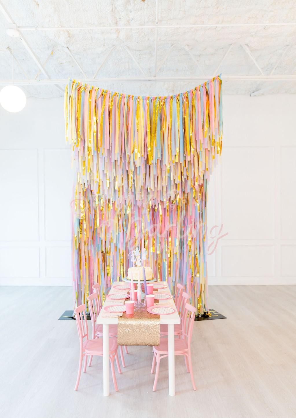 A Royal Celebration Fringe Backdrop-Backdrops-Oh My Darling Party Co
