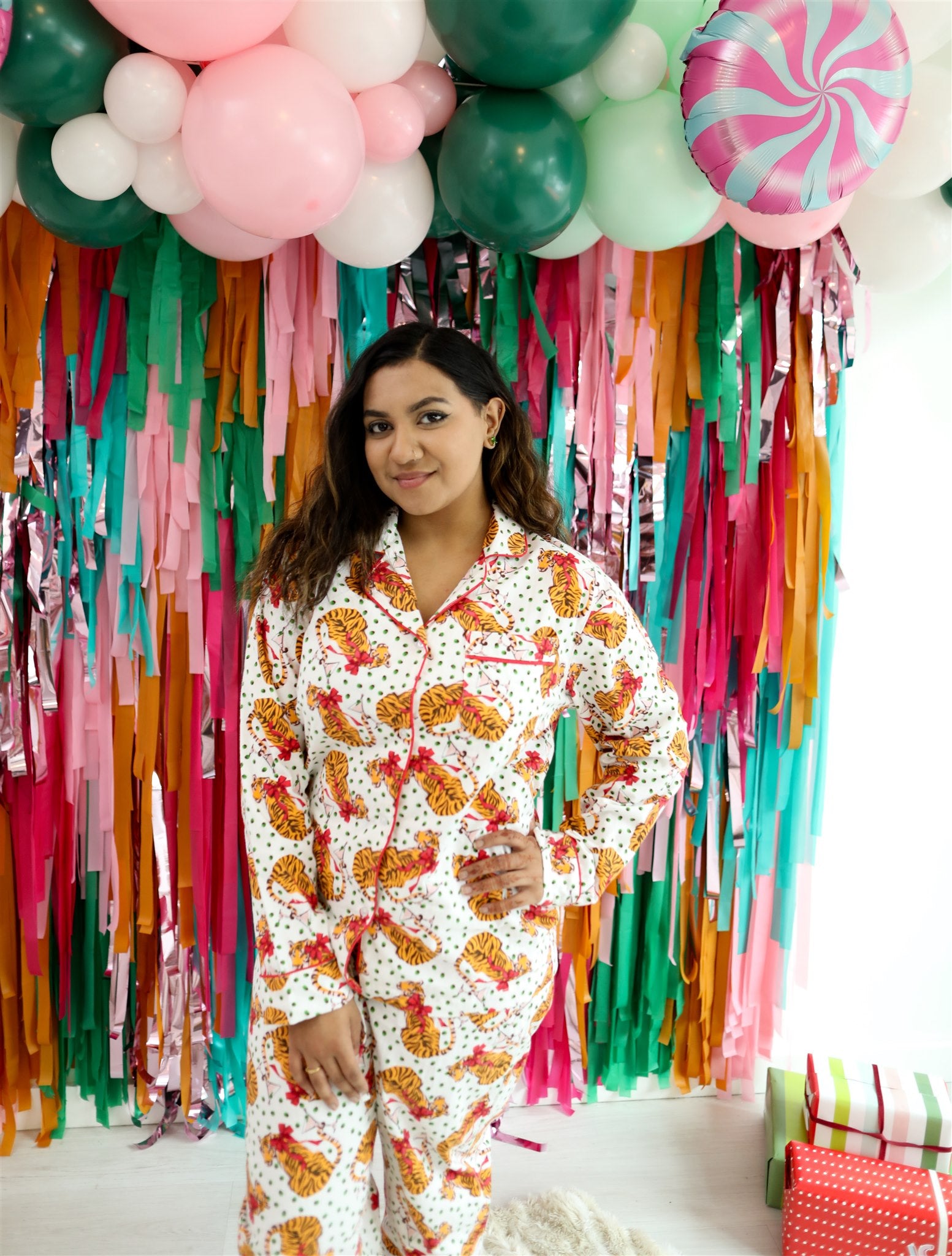 All My Jingle Ladies Fringe Backdrop-Backdrops-Oh My Darling Party Co