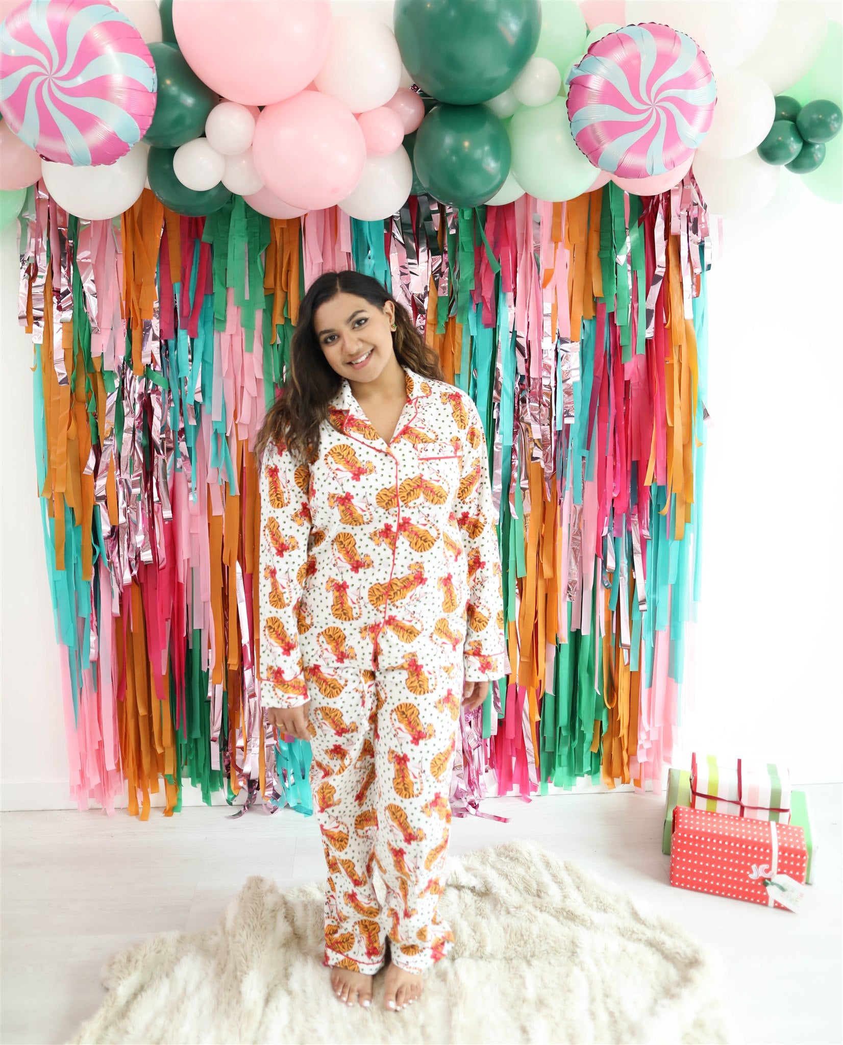 All My Jingle Ladies Fringe Backdrop-Backdrops-Oh My Darling Party Co