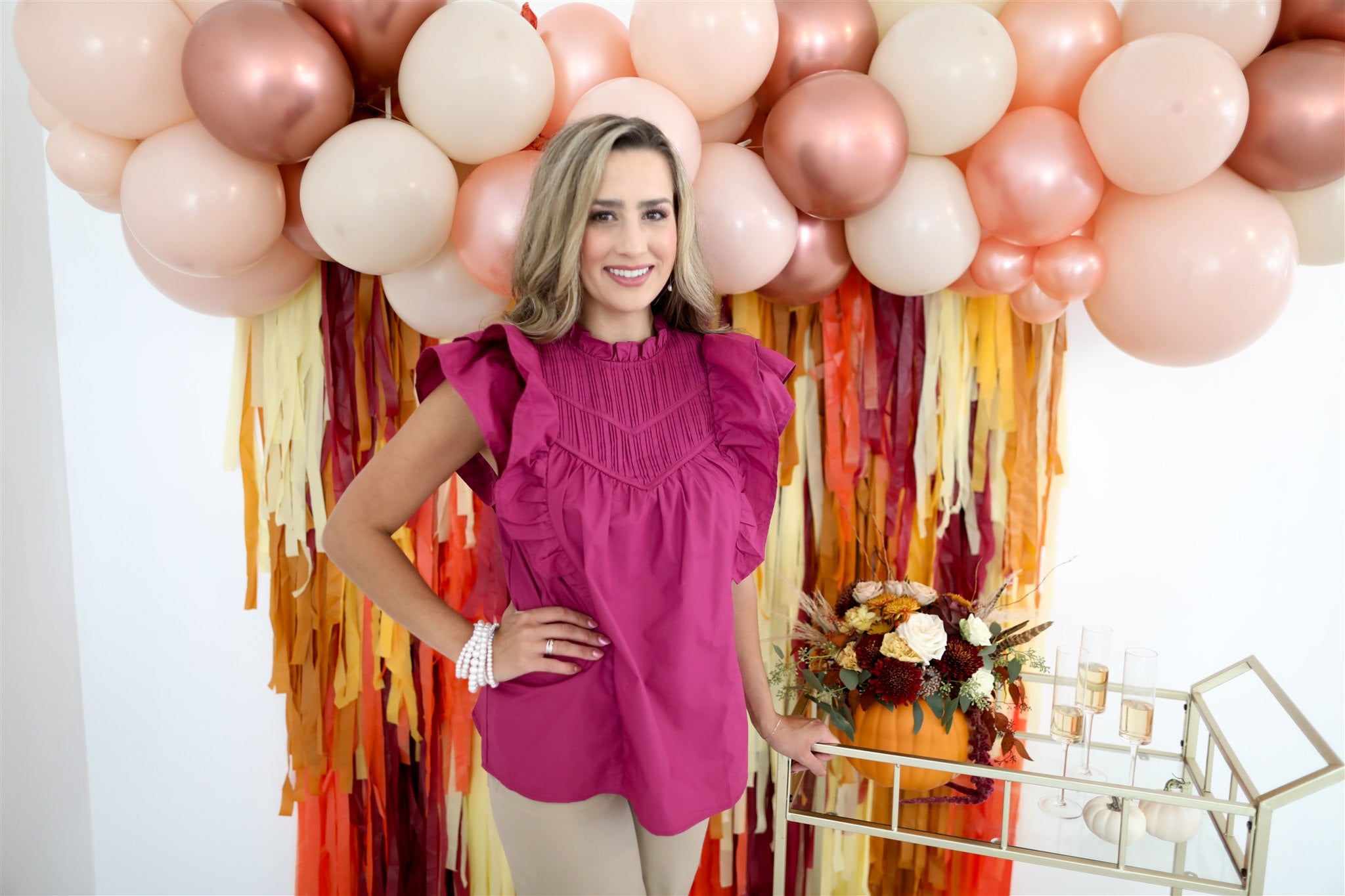 Autumn Leaves Fringe Backdrop-Backdrops-Oh My Darling Party Co