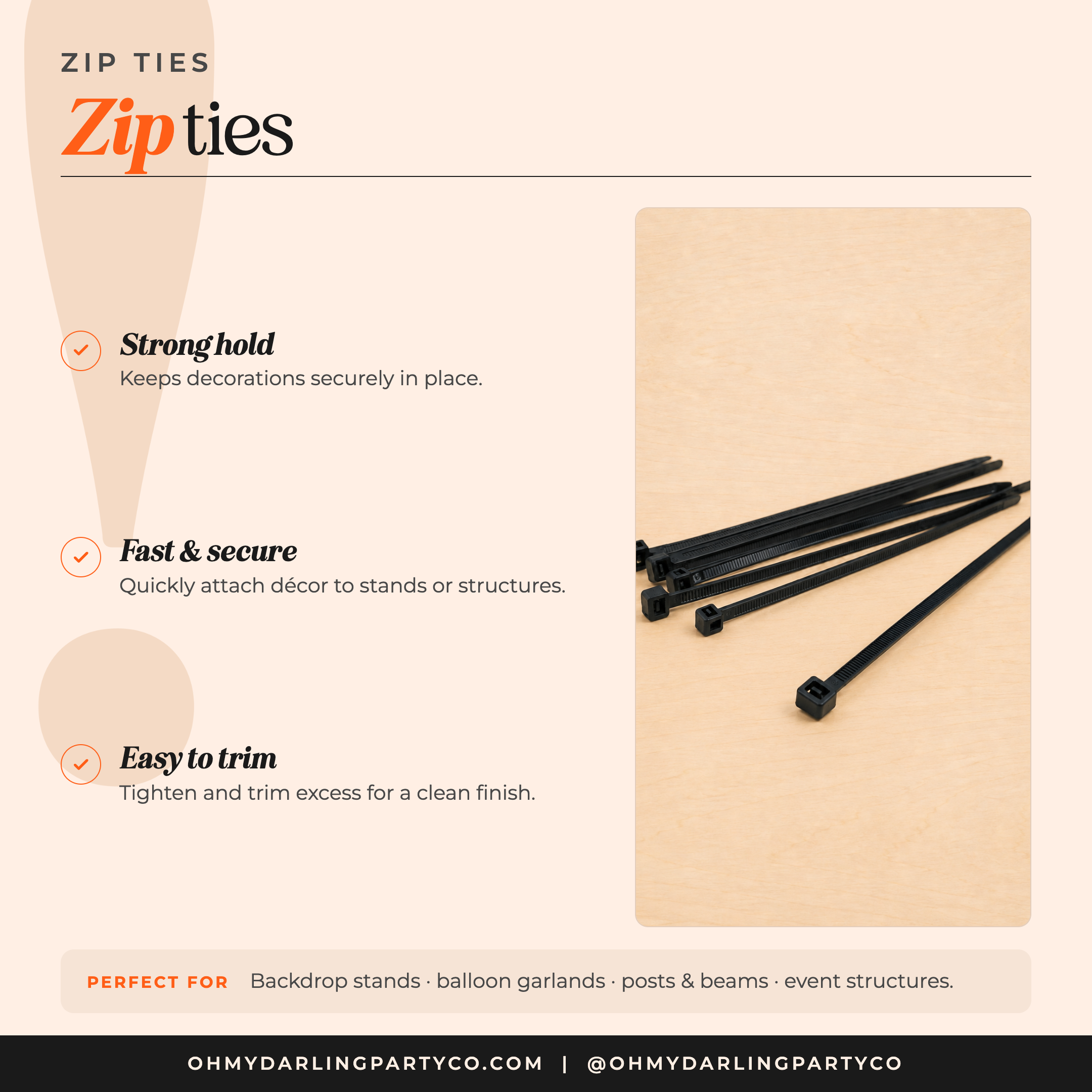 Zip Ties — details