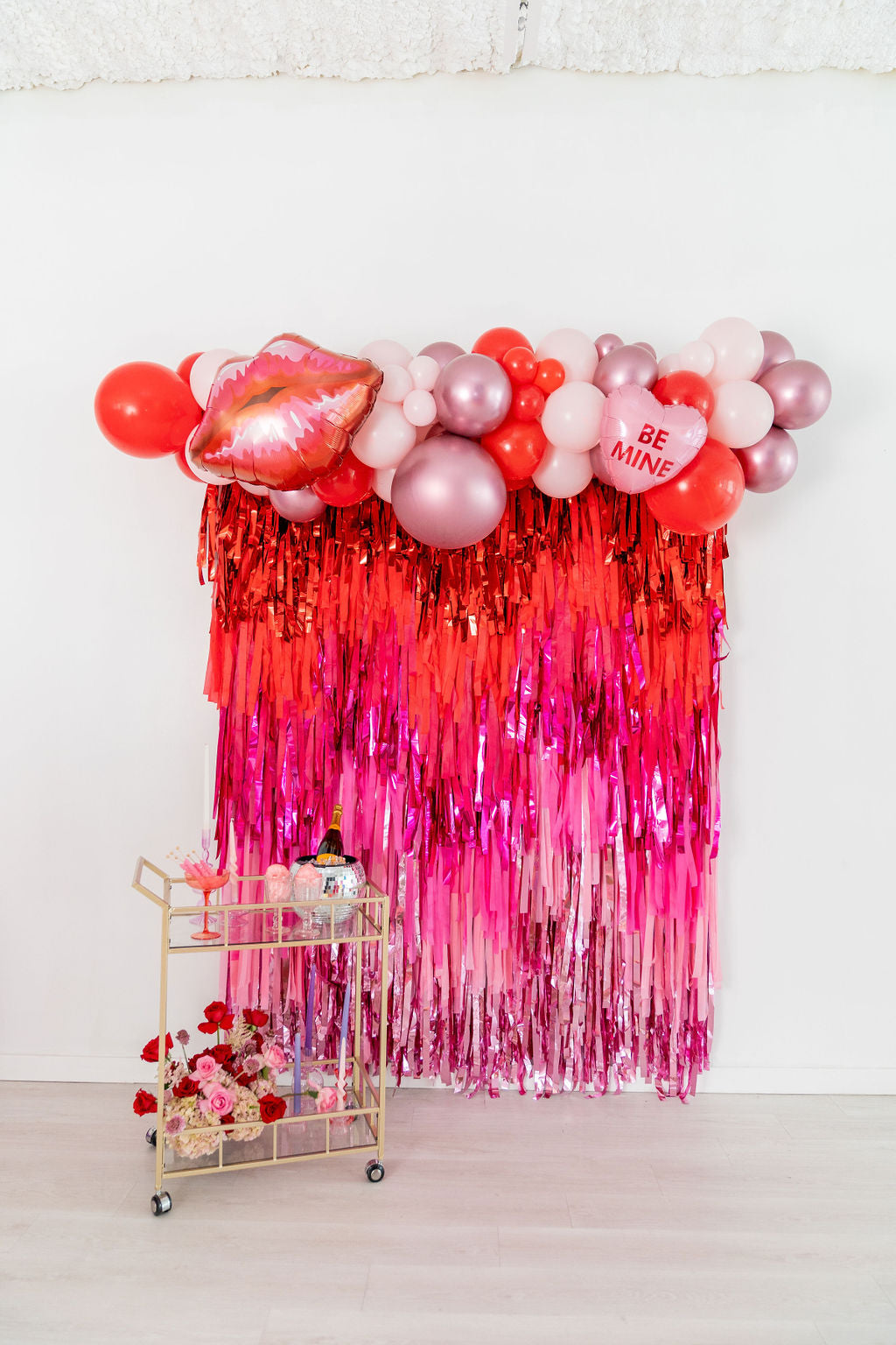 Be Mine Fringe Backdrop-Backdrops-Oh My Darling Party Co