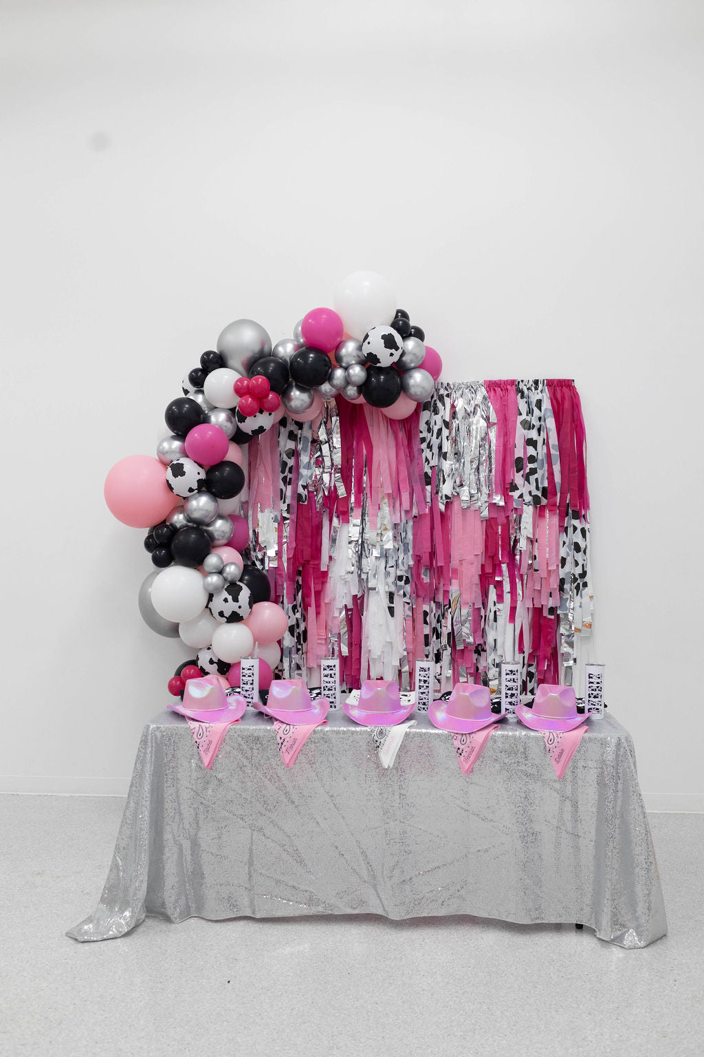 Boots & Bling Fringe Backdrop-Backdrops-Oh My Darling Party Co
