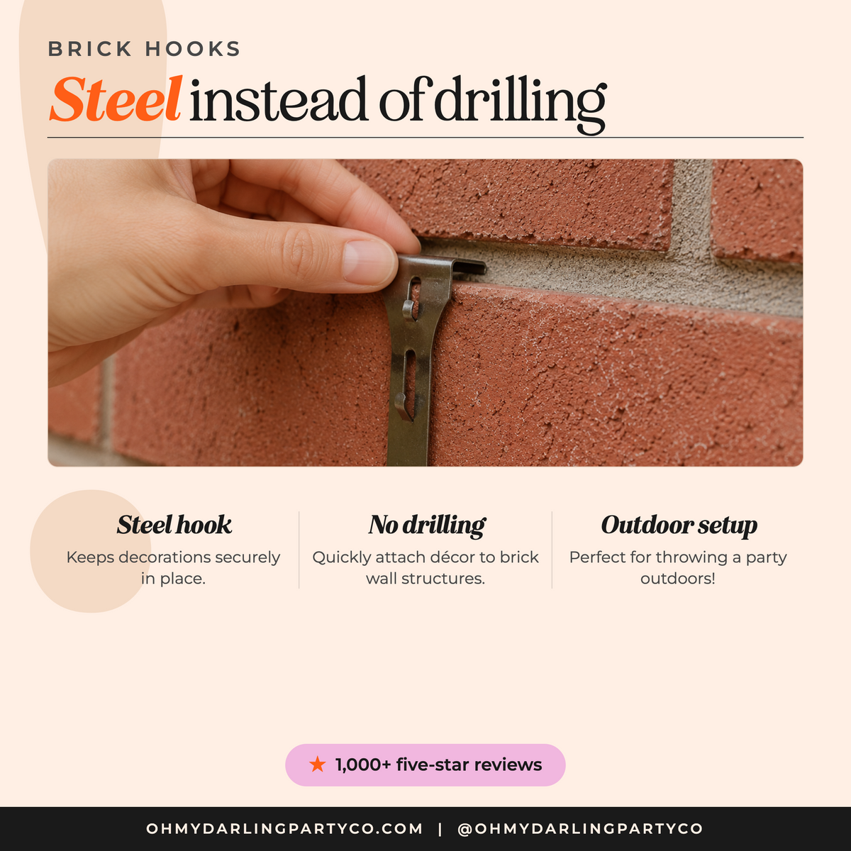 Brick Hooks — materials